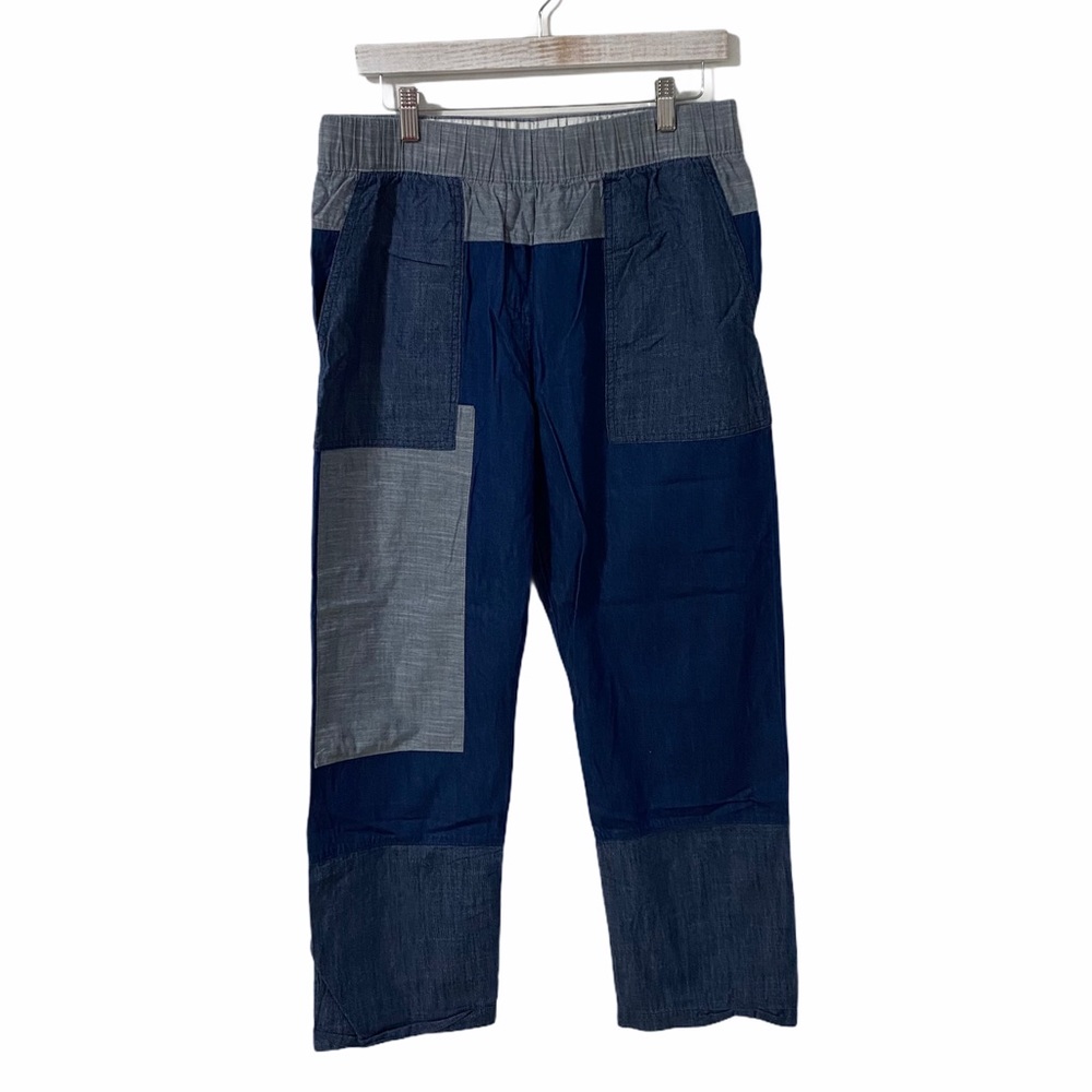 Gap Jean Patchwork Straight Leg Pants | Large